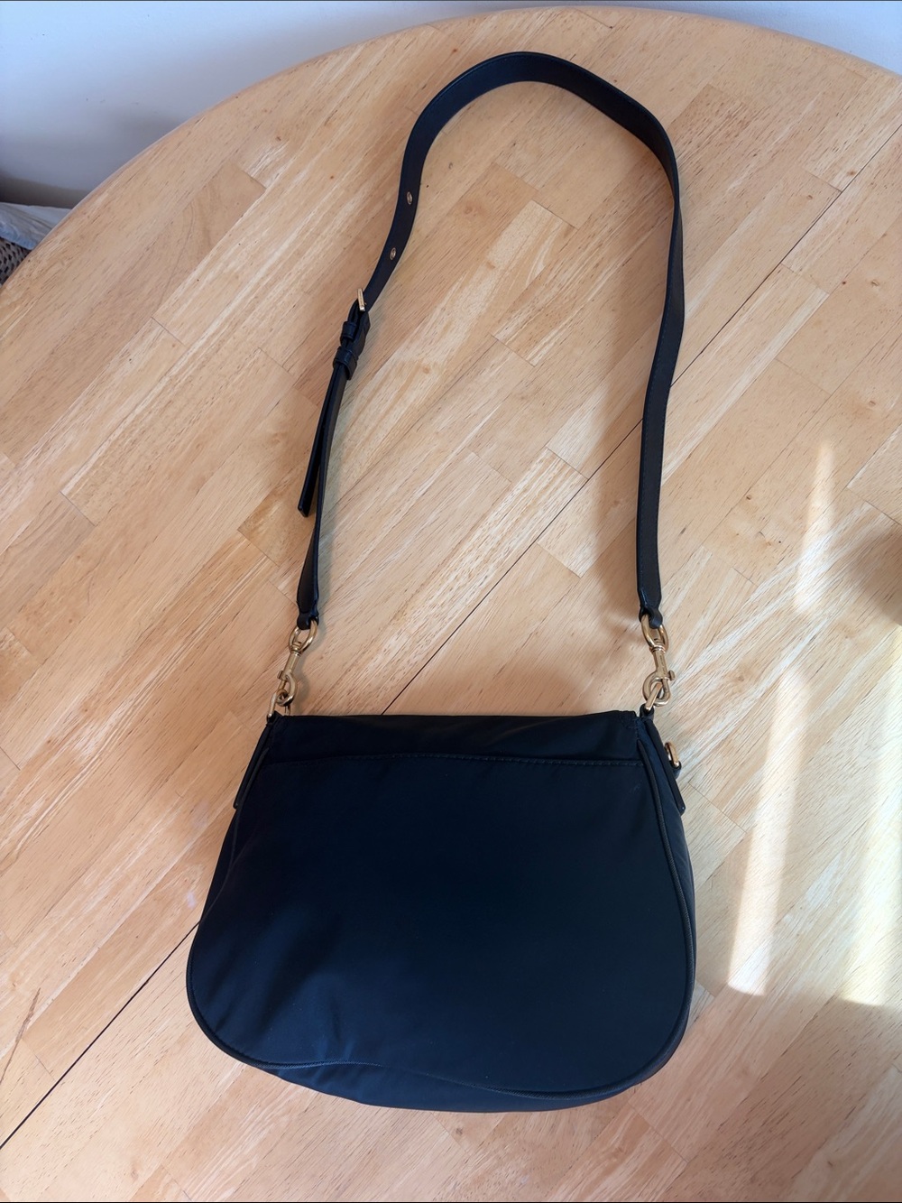 NWOT Marc Jacobs Leather Saddle Crossbody Bag in Black - Picture 3 of 13